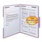 Smead Folders, 2 Fasteners, 1/3 AST Tab Cut, Ltr, 50/BX, Lavender PK SMD12440 - alternate 1